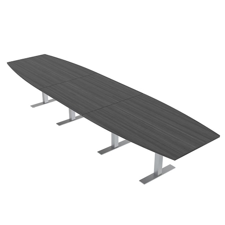 Skutchi Designs 45 in W, 165.75 in L, 29 in H, Engineered Wood Top, Grey HAR-BOT-46x168-T-ASIANNIGHT